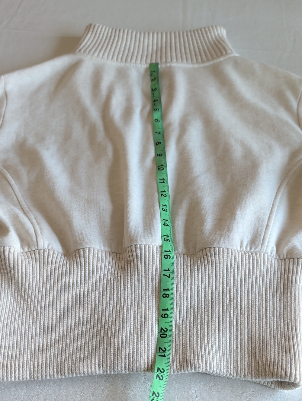Varley Alisa Zip Through Long Sleeve Oatmeal Colorway Women's Size Large - Picture 11 of 12